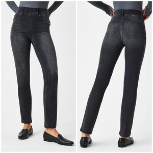 Spanx Straight Leg Jeans-Vintage Black Size L
